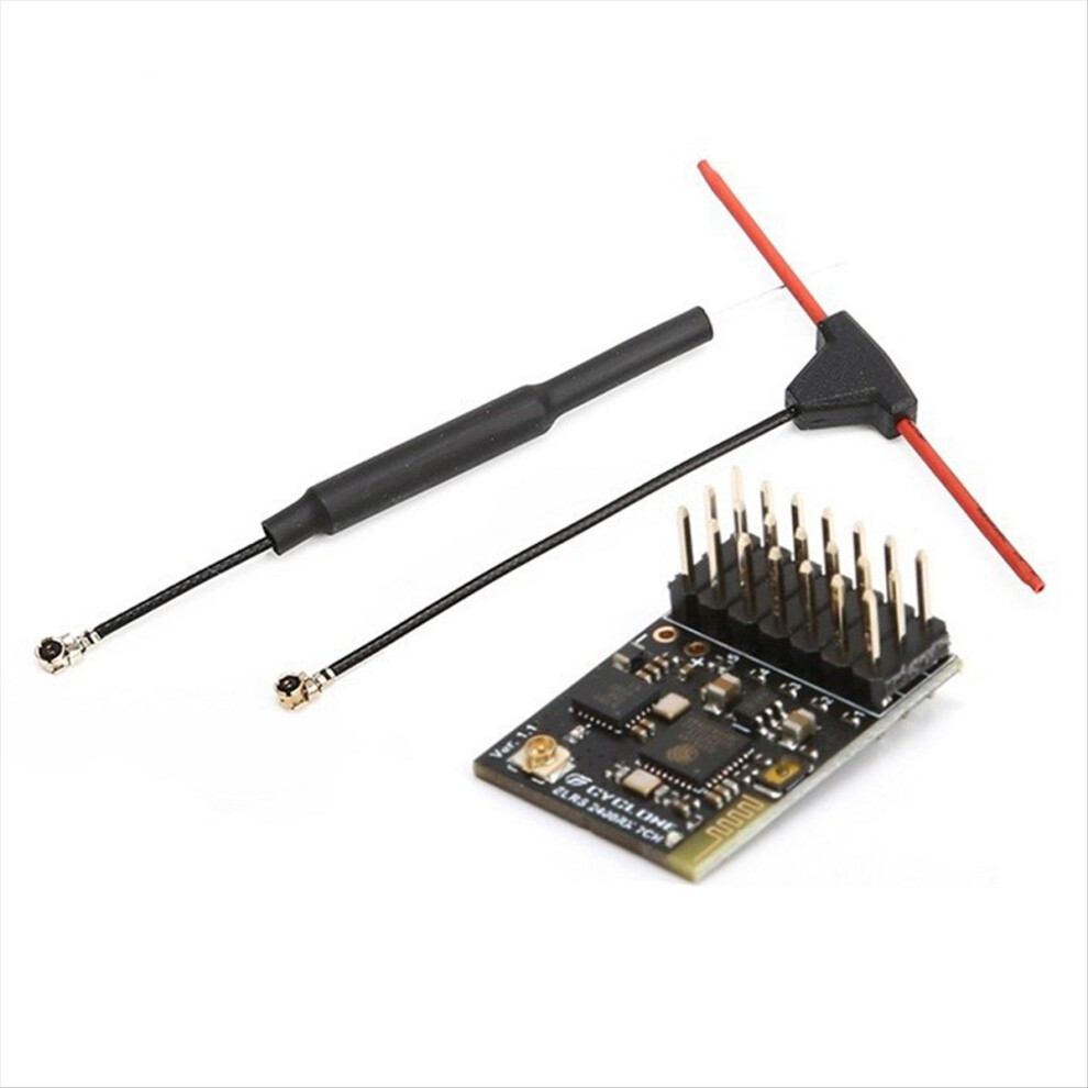 Elrs 2.4G 7Ch Pwm Receiver Expresslrs Rx 2400Rx Pwm/Crsf Protocol For Rc Fpv Drone Fixed Wing Quadcopter, Straight 4854171128270