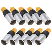 10 Stück RJ45 wasserdichte Panel-Steckverbinder, Cat5e Ethernet-Buchse, Metallkabelstecker für industrielle Heimnetzwerke