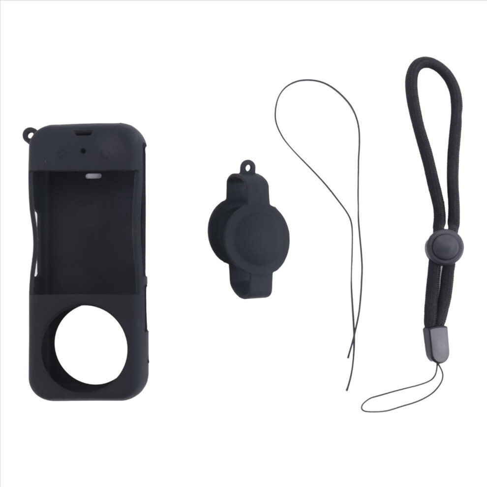 Exogio For X3 Panoramic Camera Silicone Case Lanyard Kit Lens Scratch Resistant Cover Anti Lost Set