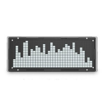 LED-Musikspektrum-Display-DIY-Kit 16x32 Rhythmuslichtuhr mit 8 Modi, SMD-Lötlicht, Weiß
