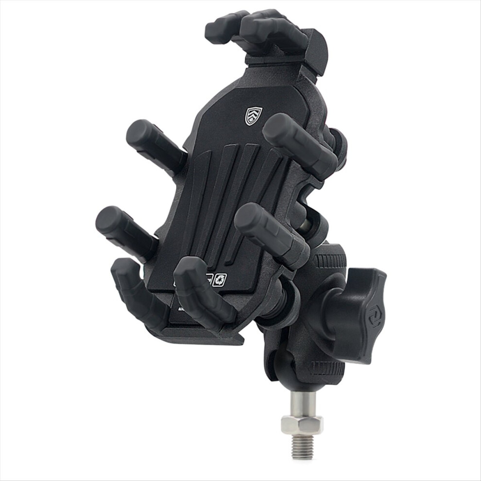 Motorcycle Fork Stem Phone Mount With Vibration Dampener, Adjustable Cellphone Holder Screw - M8 4854171116550