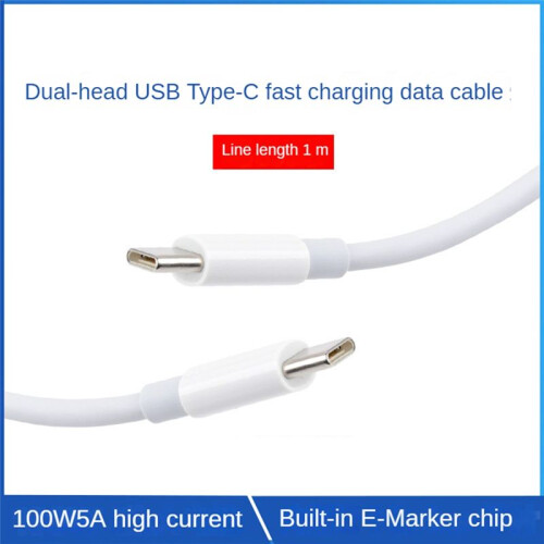 Type-C 100W Fast Charging Cable 1M Long Support 5A Current Can Be and Transferred At the Same Time 1