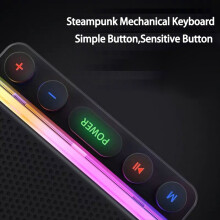 Kabelloser Bluetooth-Lautsprecher mit RGB-Beleuchtung, Stereo-Subwoofer, transparent, unterstützt USB, TF und Wiedergabe, Soundbar, Spiele
