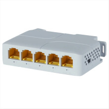 5-Port 1000-Mbit/s-PoE-Extender-Netzwerk-Switch-Repeater, unterstützt IEEE 802.3af/At/Bt, Reichweite 100 m für NVR/IPC