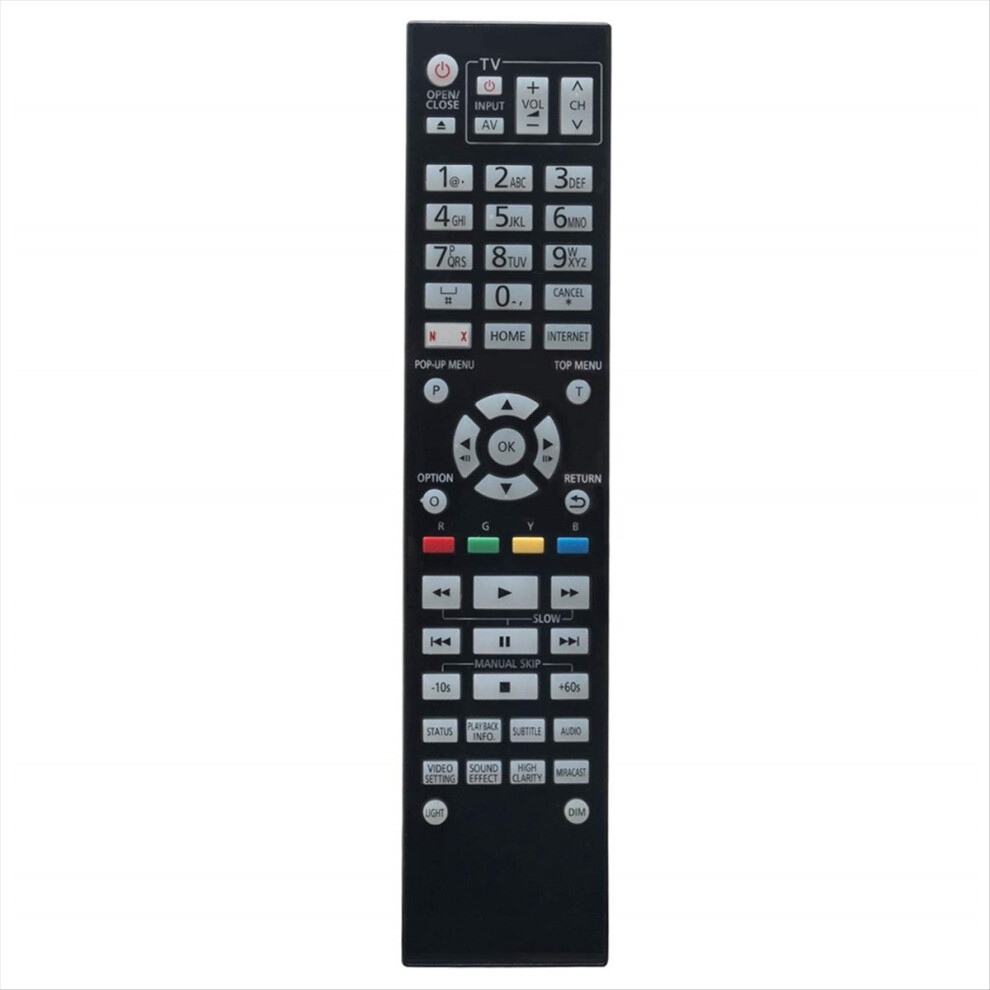 N2qaya000130 Remote Control Replace For Dvd Player Dmp-Bdt700 Dmp-Ub900 Dmp-Ub900gn Dmpbdt700 4854171113696