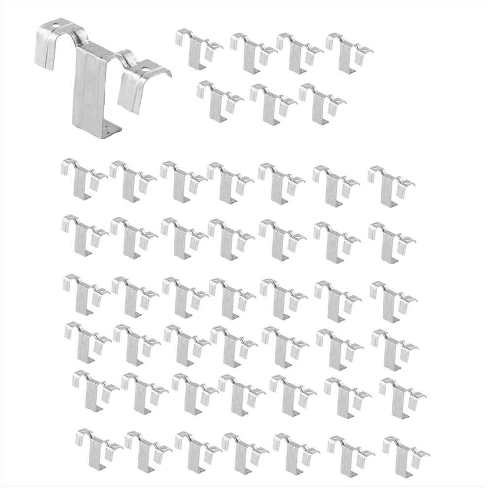 50Pcs 30Mm Solar Panel Photovoltaic Water Guide Clip Stainless Steel Deflector Mud Drain Button Redirection Clips 4854171133434