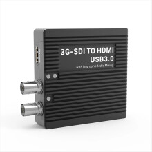 SDI-zu-USB-Videoaufnahmekarte – Kompatibler Konverter, 1080p 60fps Loop-Ausgang & Audiomischung, SDI UVC/, Mikrofon