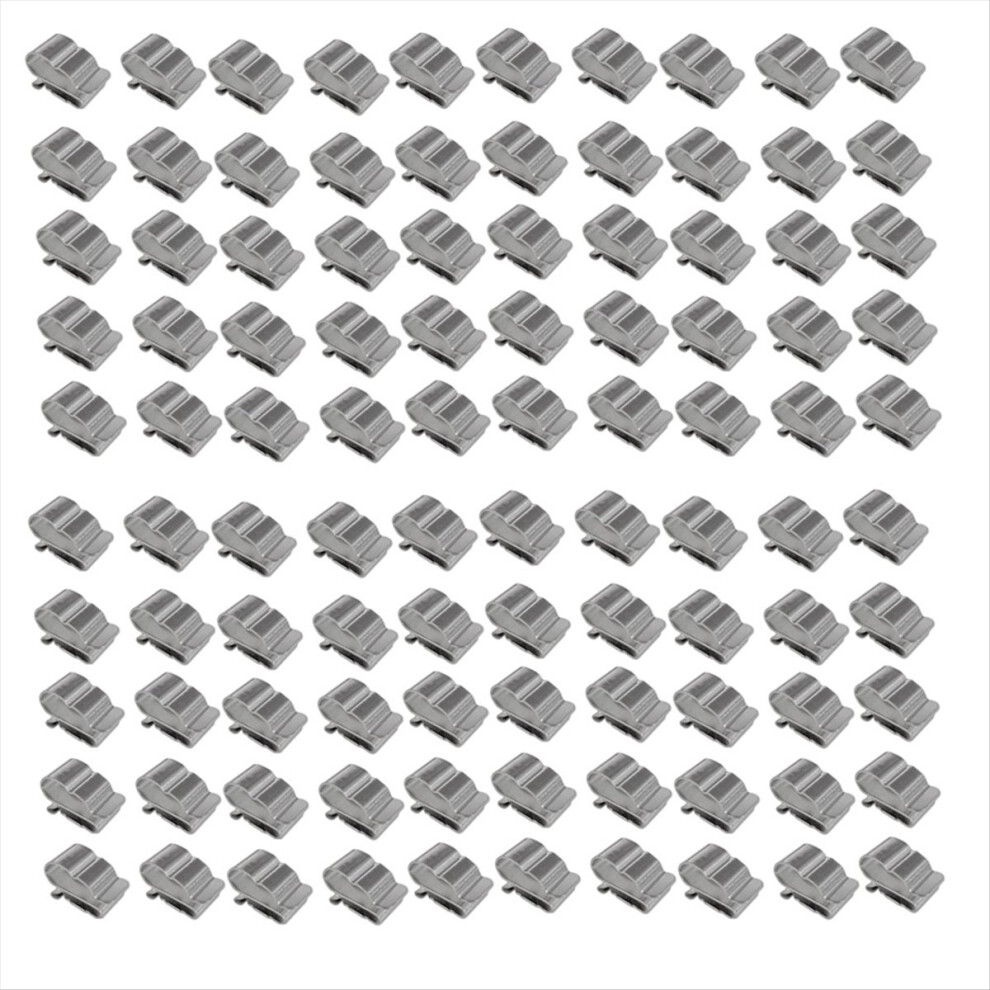 100Pcs Photovoltaic Cable Clip Cord Clamp 304 Stainless Steel Solar Panel 4854171132192