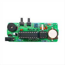 4-stellige digitale DIY-Uhrenbausätze mit Acrylgehäuse, Lötübungsset für Alarmanlagen zum Erlernen der Elektronik, B