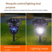 Solar Mosquito Repellent Lights Lace Floor Plug Models Dual Charging Mode High Efficiency
