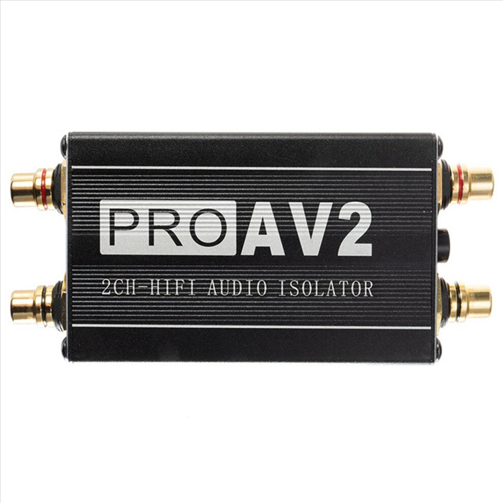 Pro Av2 2Ch Hifi Audio Isolator Ground Loop Noise Filter Signal Ucer Red/White 4854171125965