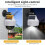 Simulation Camera Solar Flood Light with Motion Sensor Remote Control Waterproof LED Bright Security Lights 3
