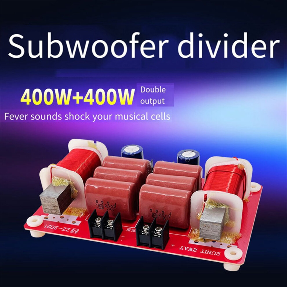 800W Audio Frequency Divider Crossover Subwoofer Dual Voice Coil Speaker 4854171138026