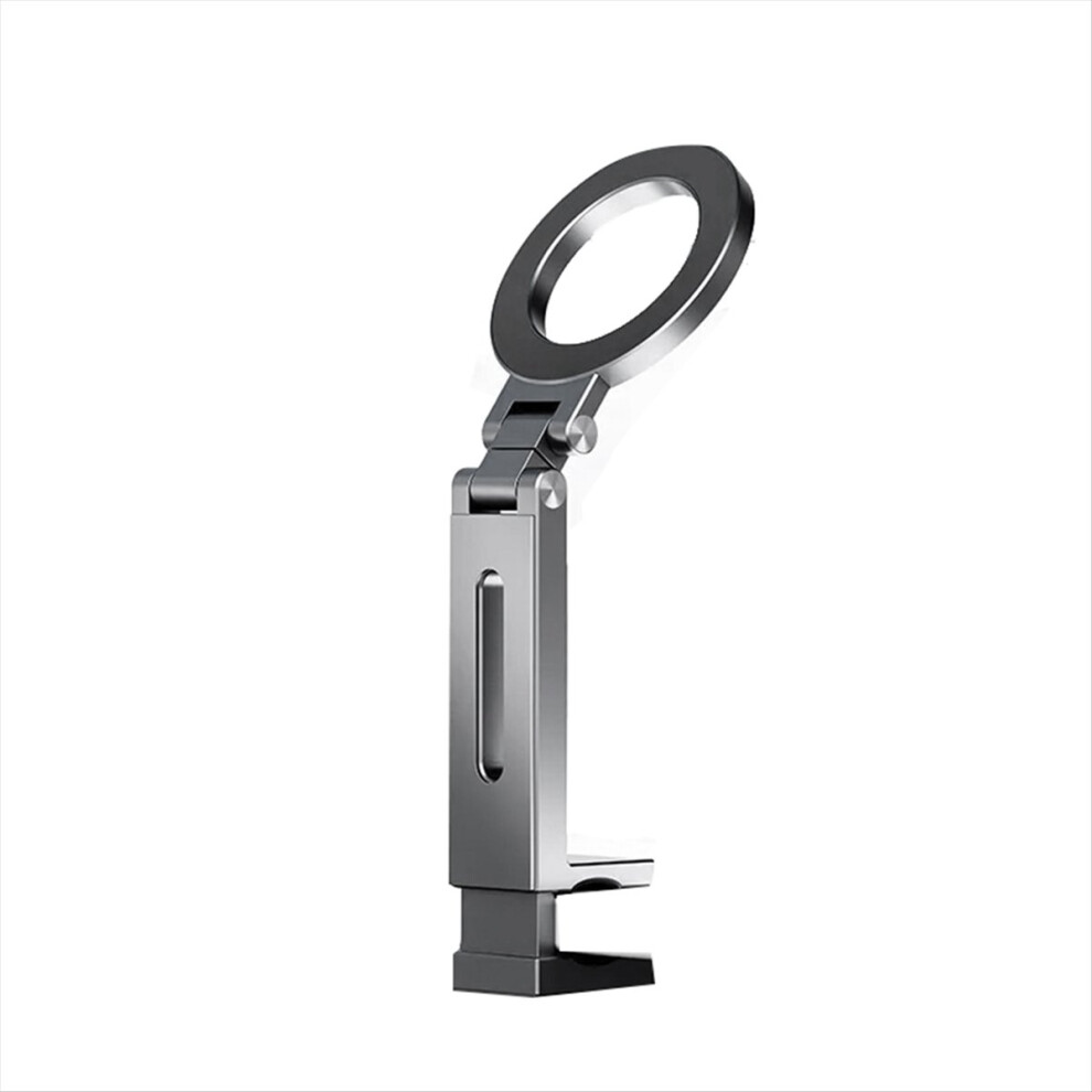 Universal Magnetic Phone Holder Travel Essential Flexible Rotation Hands-Free Airplane Mount For Smartphone- Gray 4854171139931