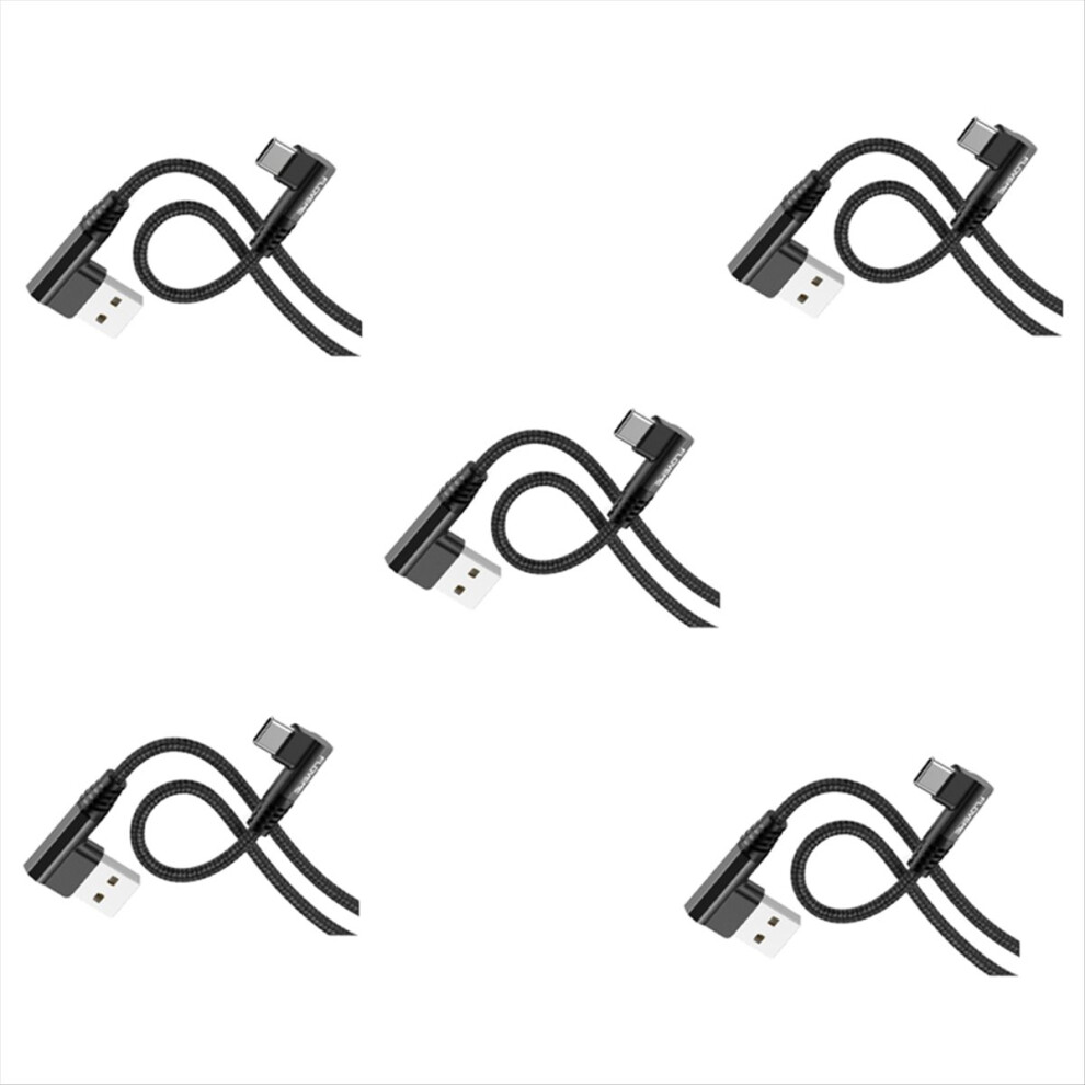 Micro-Usb Elbow 90 Degree Short Charging Cable Mobile Game Dual Port 1M 4854171116031
