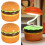 Eye Protection Night Light 250mAh KD300 Burger Desk Lamp USB Charging with Pencil Sharpener Function Mini 7