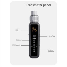 UHF-Funkmikrofonkonverter mit XLR-Sender und -Empfänger für dynamische Gitarrenverstärker (640–690 MHz)