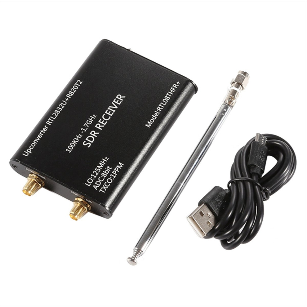 100Khz-1.7Ghz Rtl-Sdr Receiver Upconverter Rtl2832u+R820t2 1Ppm Txco Sdr Radio For Am Fm Cw Lsb Usb 4854171136398