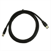 1,8 m FireWire-Kabel, schwarz, IEEE 1394 400 auf 6-polig (Stecker)