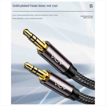 3,5-mm-AUX-Stereo-Audiokabel (Stecker auf Kopfhörer) – Verlängerungskabel für Projektorverstärker (2 m)