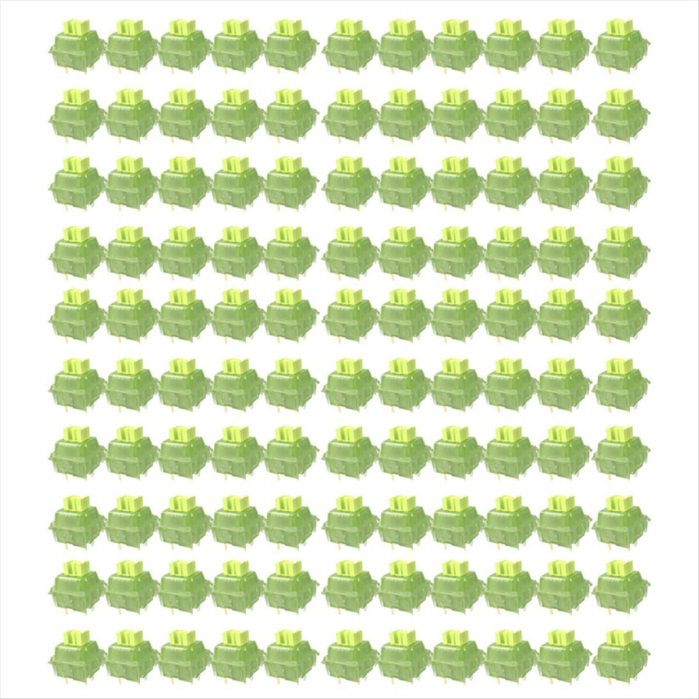 110Pcs V3 Switch Lubed Silent Switches Mechanical Keyboard Linear Tactile 5Pin Hot Swap Pa66 Pre Lemon Shaft Green 4854171146533