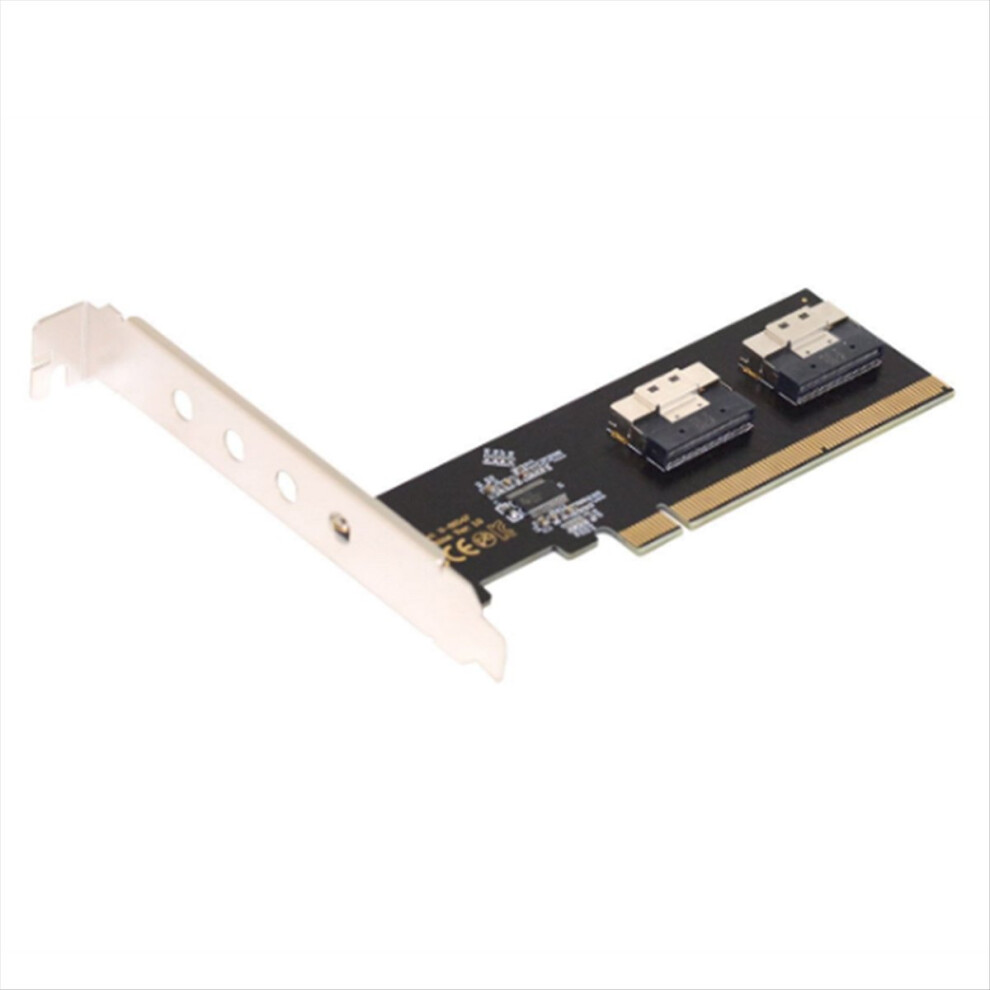 U.2 Pci-E Adapter, Maximize Your Pcie Potential: 3.0 4.0 X16 To 2-Port Sff-8654 8I Riser Adapter Card Exogio
