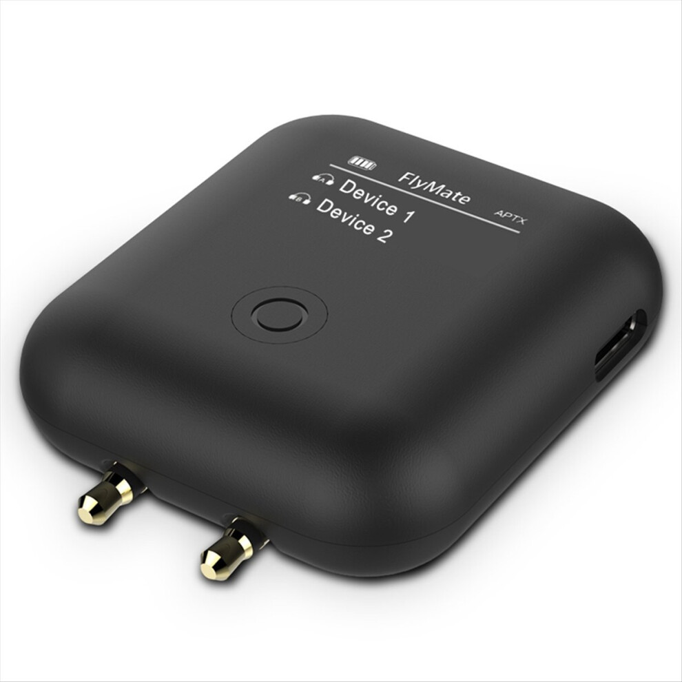 Fly01 Bluetooth 5.0 Transmitter For Airplane Audio, Hd With 3.5 Mm Jack Audio Adapter Dongle 4854171146281