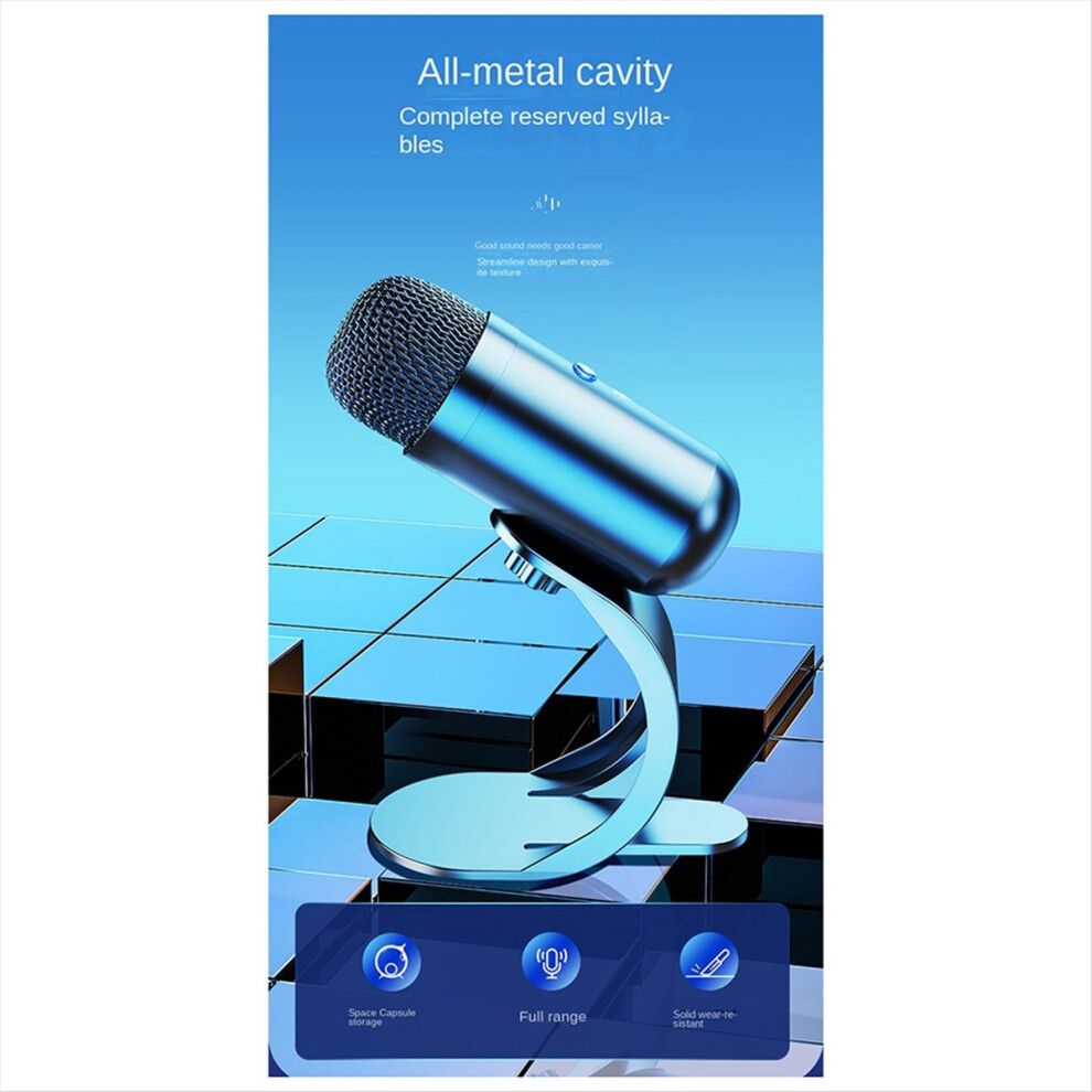 Recording Microphone Live Broadcast For Stage Podcasting Blue 4854171140050