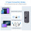 Tragbarer, kleiner, kabelloser Barcode-Scanner und Bluetooth 1D/2D QR-Code-Lesegerät für Android (Schwarz) 5