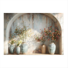 210 x 150 cm Fotohintergrundstoff, einfacher Pflanzenbogen, Studio-Innenraum-Atmosphäre, Stoff A