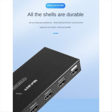 1 Eingang, 4 Ausgänge Videoanschlüsse – Kompatibler Splitter 1x4, unterstützt 3D, 4K, 30 Hz, mit EU-Stecker