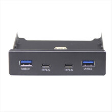 USB-Hub C 3,5-Zoll-Diskettenlaufwerk Frontblende 2 Ports 3.0 + 3.1 Typ 20-Pin-Anschluss