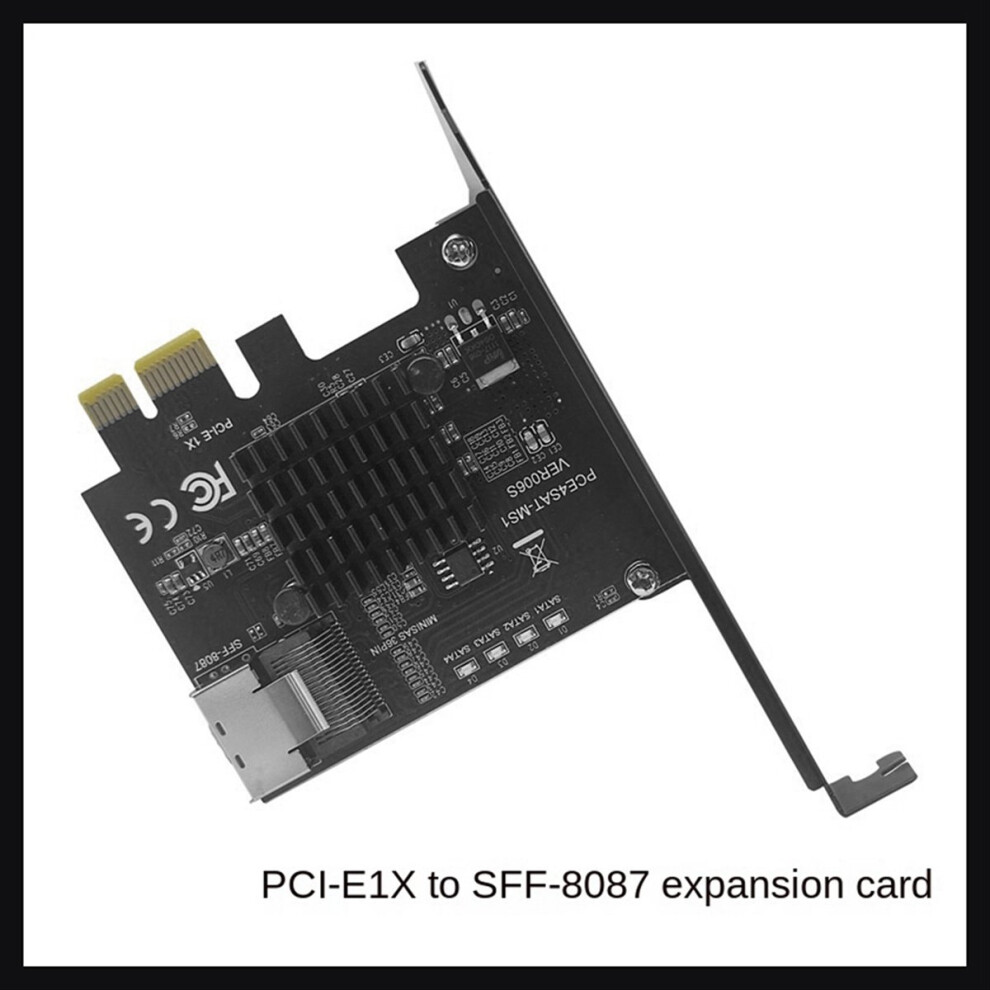 Exogio Pcie To Sff-8087 Sata3.0 Expansion Card Mini-Sas/ Hard Disk 9215 Adapter 36Pin