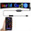 LED Pixel Panel,USB 5V Flexible Module RGB Scrolling Text Animation Display,Bluetooth APP,16X64 LEDs 9.2x37.2 CM 10