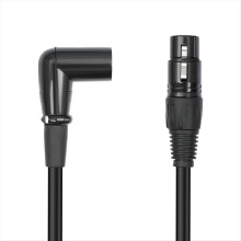 3-poliges XLR-Winkelstecker-auf-Buchse-Mikrofonkabel, abgeschirmt, Zubehör für Musikinstrumente
