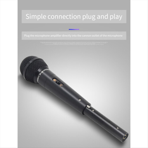 Dynamic Microphone Preamp Portable Noise Reduction Gain for Concert Red