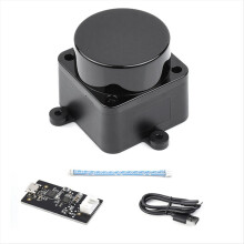 For DTOF LiDAR LD19 Radar Kit 360 Ranging Scanner Frequency 4500Hz Resistance TOF Flight Time Sensor