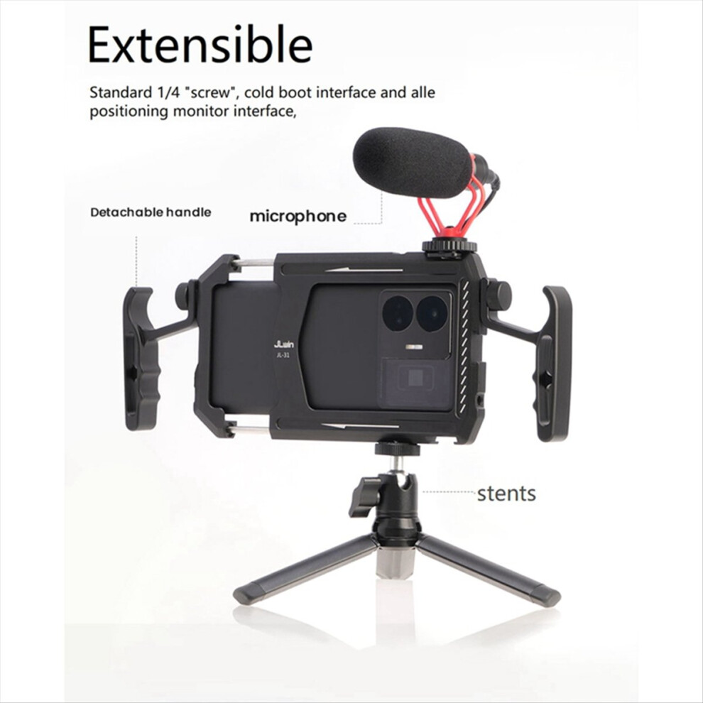 Cell Phone Hutch Camera Mount Dual Grip Horizontal And Vertical Protective Accessory 4851702372744