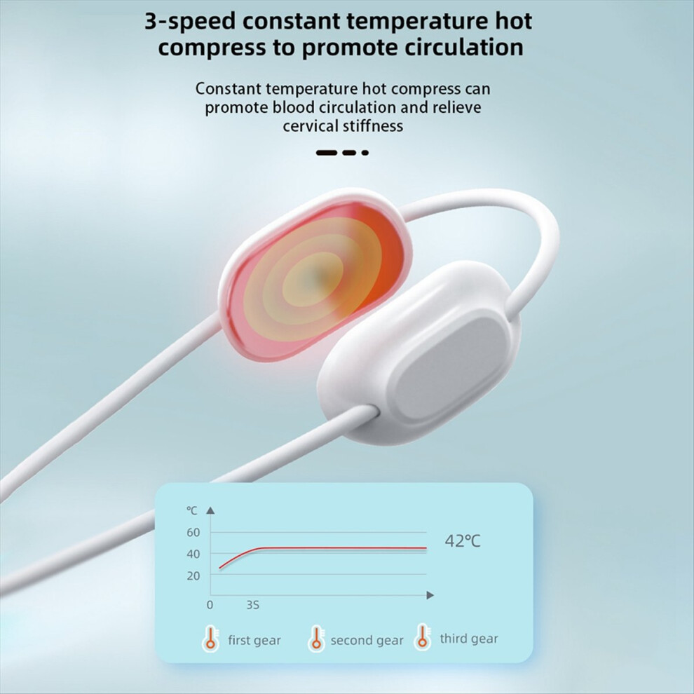 Exogio Mini Pendant Pulse Heating Neck Massager Multi-Functional Hanging Protector Cervical Instrument, A