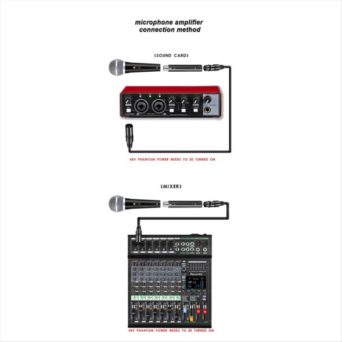 Dynamic Microphone Preamp Portable Noise Reduction Gain for Concert Red 1