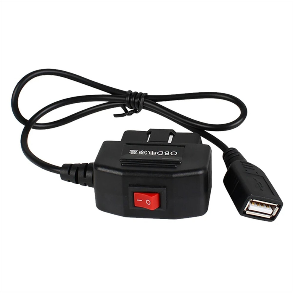 Car Dvr Hardwire Kit For Low Vol Protection 5V 3A Usb Port Charge Cable Obd Dashcam 24H Parking Monitoring Accessory Black Exogio