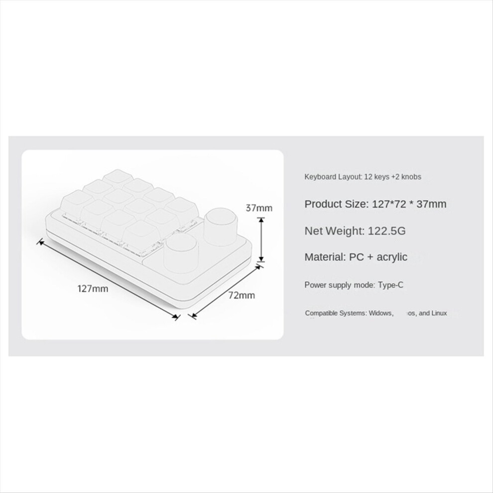Knob Keyboard Rgb Gaming Keypad Mechanical Hotswap Macropad Programming Macro 2.4G Custom Black/Yellow 4854171148377