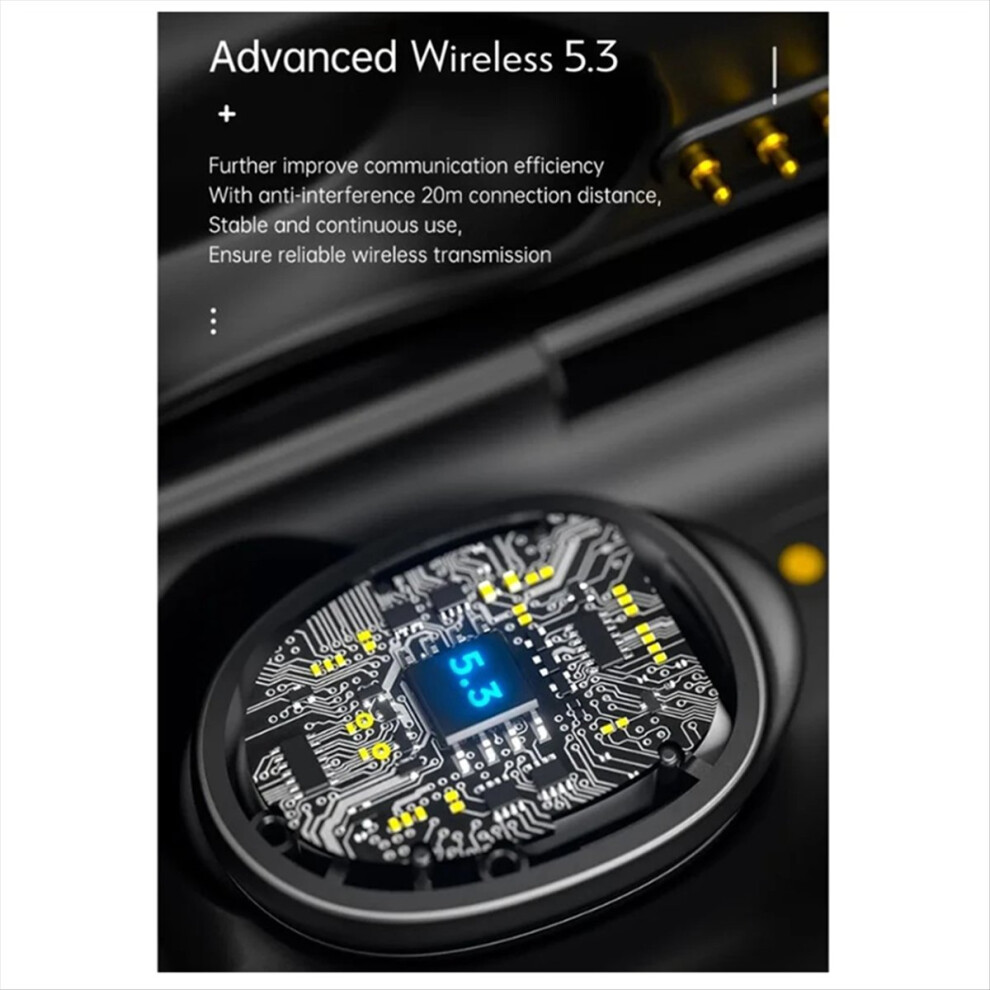 Wireless Bluetooth Clock Display Noise Reduction Low Latency Headset For Mobile Gaming Computer 4854171109286