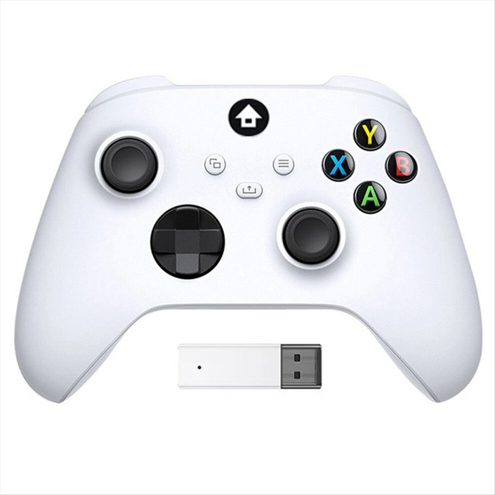 Wireless Game Controller Adapter For /S, 2.4Ghz Receiver Pc Gamepad White 4851702380596