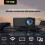 YT100 Mini Home Projector Portable Theater Wireless Cell Phone Multi-Function 9
