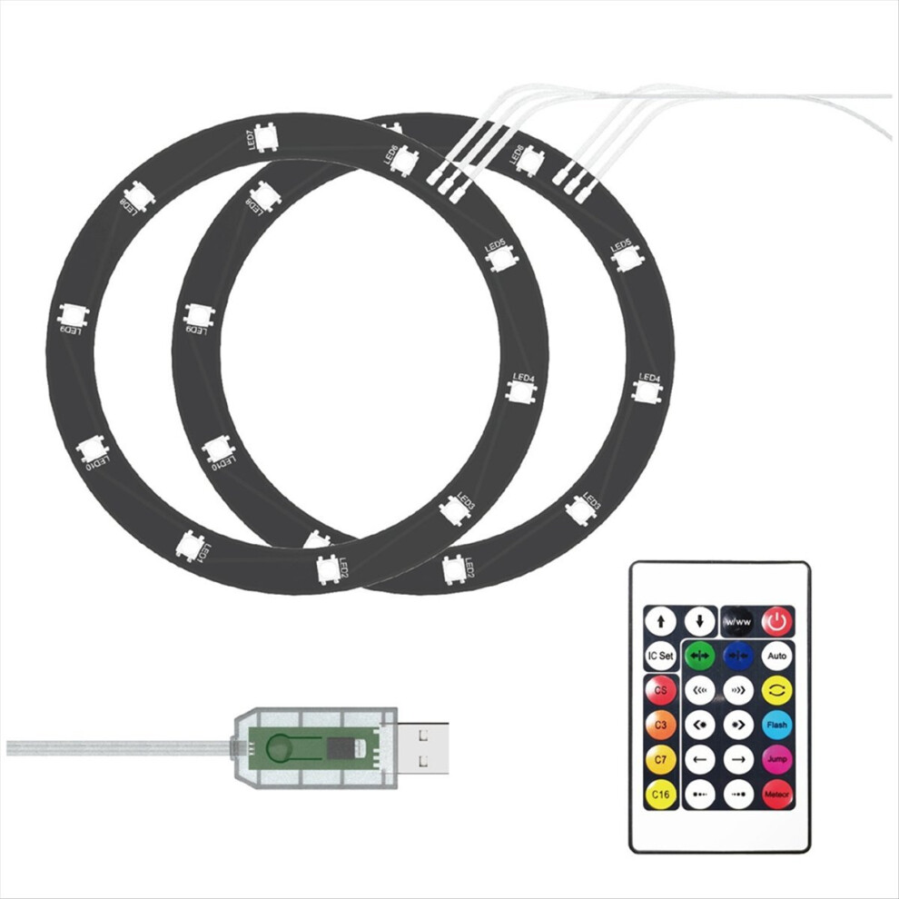 Exogio Rgb Led Light Strip For Slim Host Dazzle Color Decor Circle Universal Ambient Rgb Phantom Running