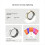 Smart-Ring 21,5 mm mit Schlafüberwachung, Blutsauerstoffmessung, Herzfrequenzmessung, Bluetooth-Multifunktionsring 7