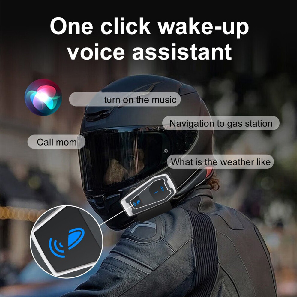 Motorcycle Helmet Headset Bluetooth 5.0 Intercom Wireless Communication Intercomunicador Moto Handsfree Call 4854171197962