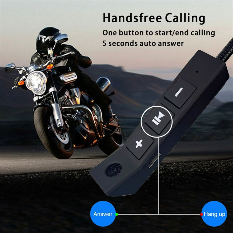 Motorcycle Helmet Headset Wireless Riding Headphone Anti-Interference Motorbike Handsfree Waterproof Stereo Speaker(B) 4854171138415