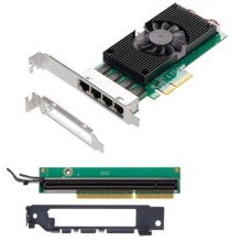 I225 Chips 4 Port 2.5G RJ45 Netzwerkadapter PCIe X4 100/1000M/2500Mbp Gigabit Ethernet LAN-Karte NIC(B)
